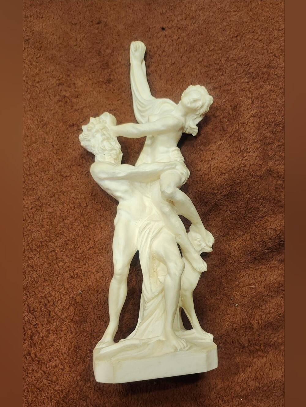1970s Vintage Greek Alabaster Museum Replica The Abduction of Proserpina Knossos